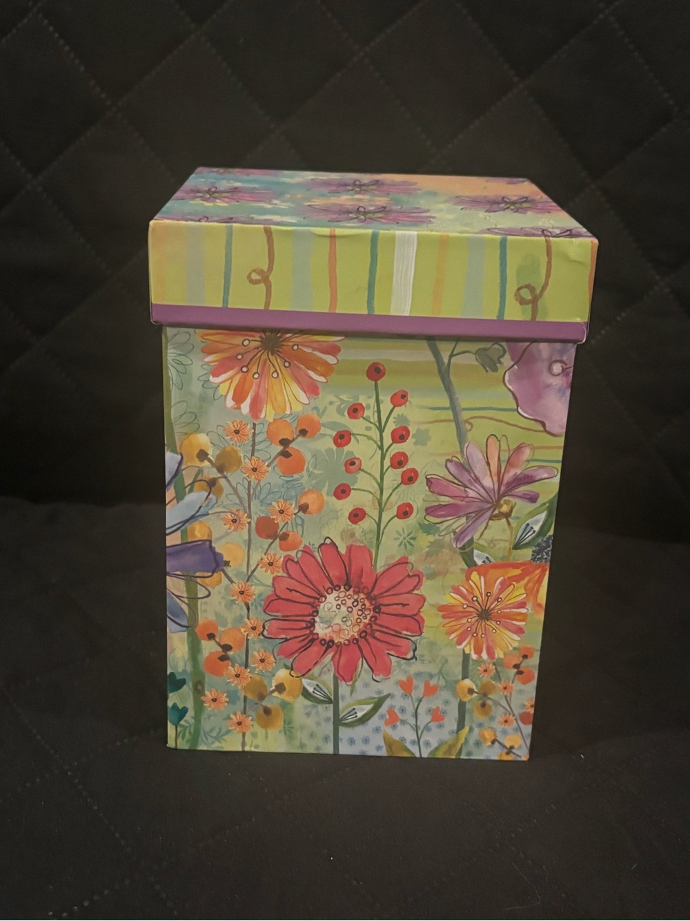 Floral Ceramic Travel Mug, cup with Lid - Multicolor - Picture 2 of 3